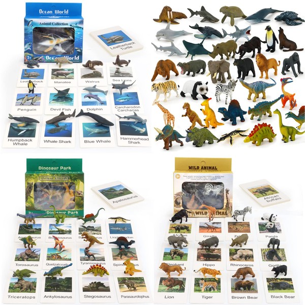 36 Preschool Science Toys - Montessori Materials with Animal Matching