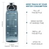 Teentumn Time Marker Water Bottle Gym, 30oz Large Durable Transparent