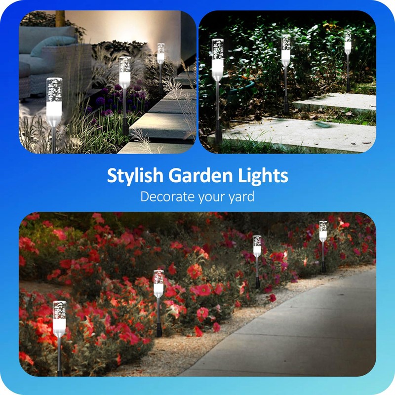 GreenClick Pathway Lights Outdoor,12V Low Voltage Landscape Lighting, 6 Pack
