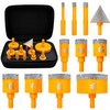 EXFEIN 11pcs Diamond Core Drill Bits Set - 6/8/10/20/25/28/32/35/45/65MM Tile