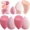 Foonbe Makeup Sponge Set Blender Sponges 7 Pcs for Liquid,