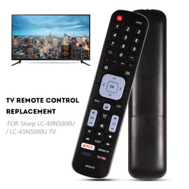 Reemplazo de Control Remoto de TV,TangxiControl Remoto de TV Ideal,Controlador de televisión para LC-40N5000U/LC-43N5000U/LC-43N6100U TV,transmisión de 8 m, Rendimiento