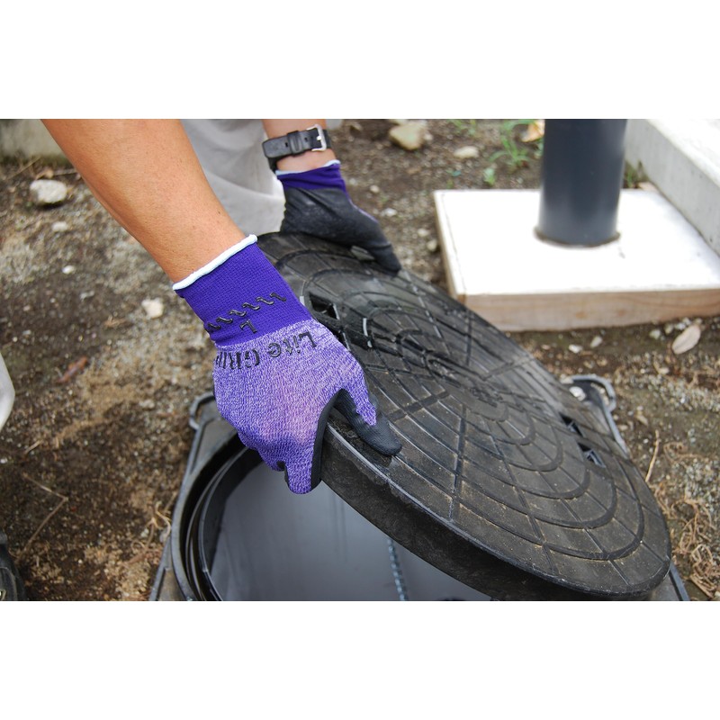 Showa Gloves No. 341 Light Grip Purple Large Set of