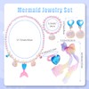 6 Piece Mermaid Jewellery Set for Girls, Mermaid Children's Jewellery