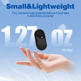 Lian.Ripple.Lian 1080p HD Cat Dog Pet Camera Collar with Video Recording Sports Camera Baby Monitor No WiFi Indoor/Outdoor All Activities Pet Supplies and Monitors Gift, Birthday Gift Black