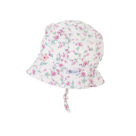 Sterntaler Unisex Children's Hat Flowers Children's Hat, White
