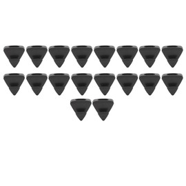 18pcs Clothes Triangle Hooks Space Saving Plastic Clothes Hanger Connector Hooks Black