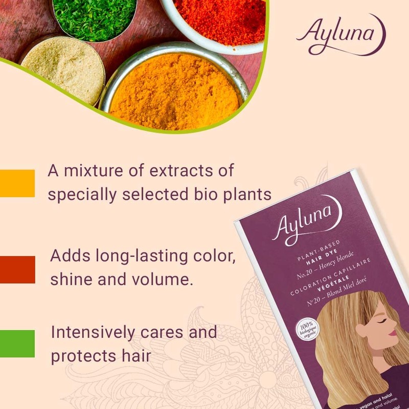 Ayluna Plant Hair Colour 100 Hair Colour 20 Honey Blonde