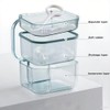 Upgraded Denture Bath Box Cup, No-Leak Denture case, with Retainer