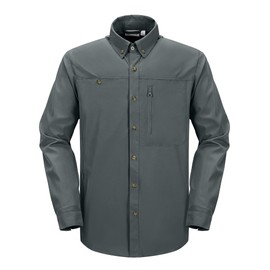 33,000ft Men's UPF 50+ UV Protection Long Sleeve Hiking Shirts Breathable Quick Dry Fishing Shirts for Safari, Outdoor