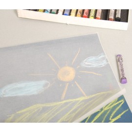 Clairefontaine Ingres 96487C Drawing Pad Glued 25 Sheets 130 g Grained 24 x 30 cm Ideal for Dry Technology 8 Pastel Colours