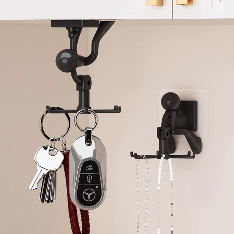 Hwtcjx Hook Rack for Kitchen Utensils, Pack of 2 360°
