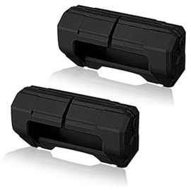 Wvapzwr 2Pcs Car Seat Belt Buckle Covers, Universal Silicon Seat Belt Buckle Protector for Car Safety, Anti-Scratch Seat Belt Clips Cover Protector for Cars, Trucks, Vans (Black)