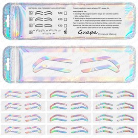 Disposable Eyebrow Design Stencil Eyebrow Tint Airbrush Auxiliary Sticker for Brows Shaping with Single Eyebrows Type Option …