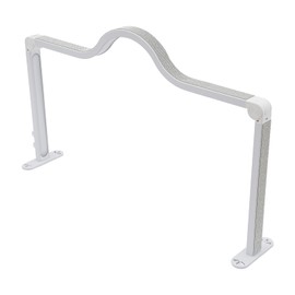 33 in Nail Lamp for Desk, 48 W Foldable Half Moon Nail Tech Lamp with Adjustable Brightness, Makeup Desk lamp with Color Temperature 2700K-6000K for Lash Eyelash Extension Beauty Tattoos (White)