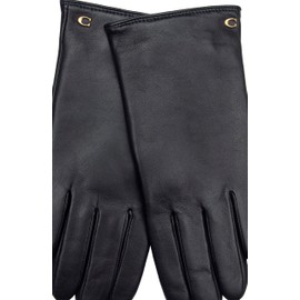 Coach SCULPTED C WOMENS LEATHER TECH GLOVE