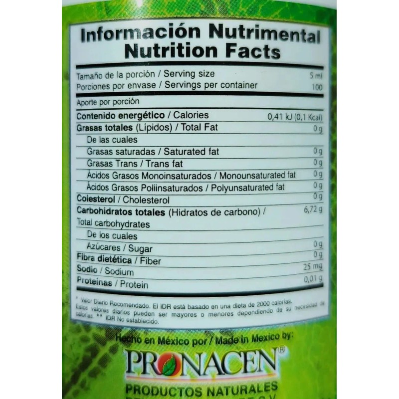 Clorofila Menta Hierbabuena 500 Pronacen Suplemento Natural