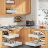 Seinloes 2 Pack Expandable Pull Out Cabinet Organizer 21" Deep