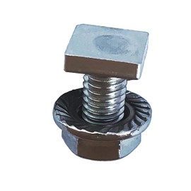 GAO Flora 50 Square Screws with Flange Nut M6 x 12 for Greenhouse Flat Head Screws Head 10 x 10 x 2.5 mm