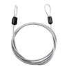 PUSNMI Security Cable Lock, 6.6ft x 2.5mm Steel, Stainless Steel