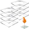 Weecent 8 Pack Acrylic Coasters DIY Cocktail Napkin Holder Clear