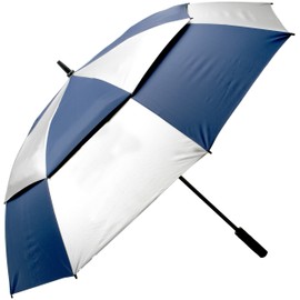 Jef World of Golf Gifts and Gallery, Inc. Ultra Violet Umbrella (Silver, 62-Inch)
