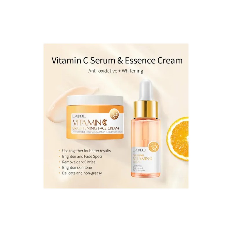 Laikou Vitamin C Brighten Skin Care Set 8pcs With Gift