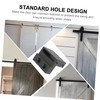 TEHAUX 1Pair Zinc Alloy Barn Door Stopper Sliding Rail Roller