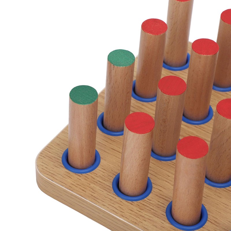 Wood Stroke Recovery Pegboard, Finger Dexterity Improve Board, Hand Eye