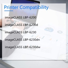 Cruxer Compatible Toner Cartridge Replacement for Canon 126 CRG126 3483B001AA Used for imageCLASS LBP6200 LBP6200d LBP6230 LBP6230dn LBP6230dw Printer (Black, 2-Pack)