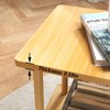 Funecy 2-Tier End Table, Sofa Side Table with Storage, Narrow