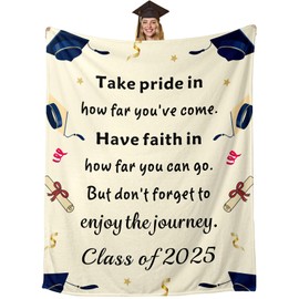 2025 Graduation Gifts for Her Him College High School Class of 2025 Seniors Blanket for Women Men GraduatesThrow Blanket 2025 Graduation Decorations for Nurse Graduation (50 * 60 inches)