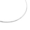 Edforce Stainless Steel Italian Omega Chain Necklace (Silver, 4mm)