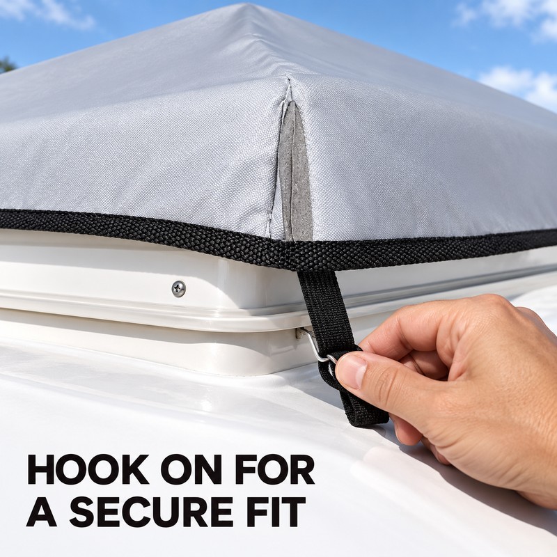 15.75 Inch RV Skylight Insulation Cover, Thickened Hail Rain Protection