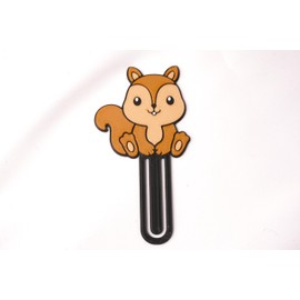Squirrel Bookmark with Clip - Cute Bookmark for Books - Perfect Gift for Readers, Kids and Adults - Practical Design - Looks Out of Book