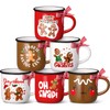 SiliFine 6 Pcs Christmas Mini Coffee Mugs Xmas Mini Coffee