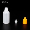 PATIKIL 20ml Liquid Dropper Bottles 20pcs PE Squeezable Drop Eye