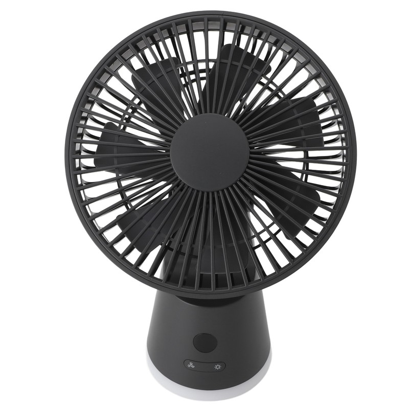 Desktop Fan Portable 5 Speed Power Display Quiet USB Rechargeable