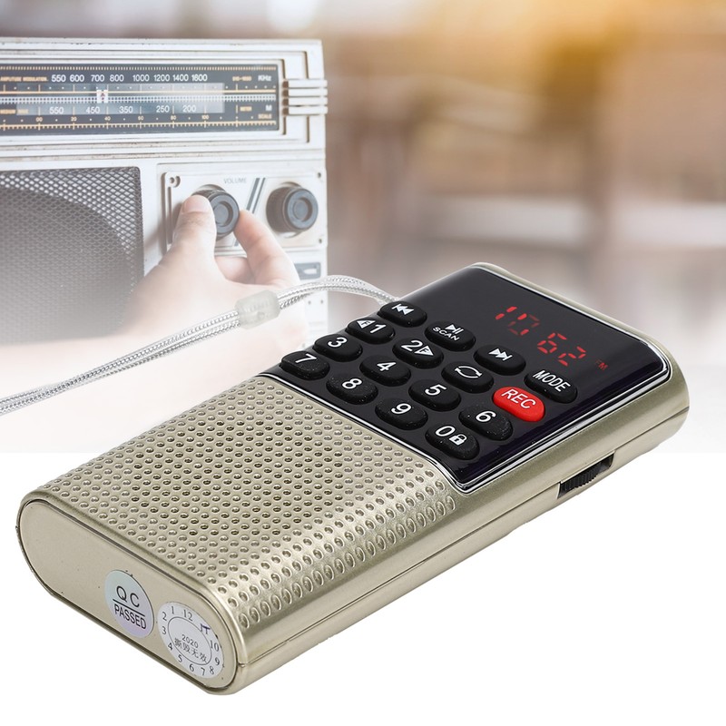 L‑328 Mini FM Radio Speaker Portable Multifunction USB Music MP3