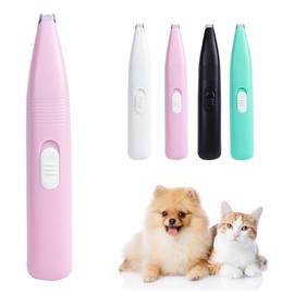 PENGUINFLY ペットバリカン ペット用 バリカン シェーバー 犬用 猫用 足裏用 肉球 小型 軽量 静音 ひげ 部分カット トリミング 小動物 電池式 コードレス 簡単 ピンク