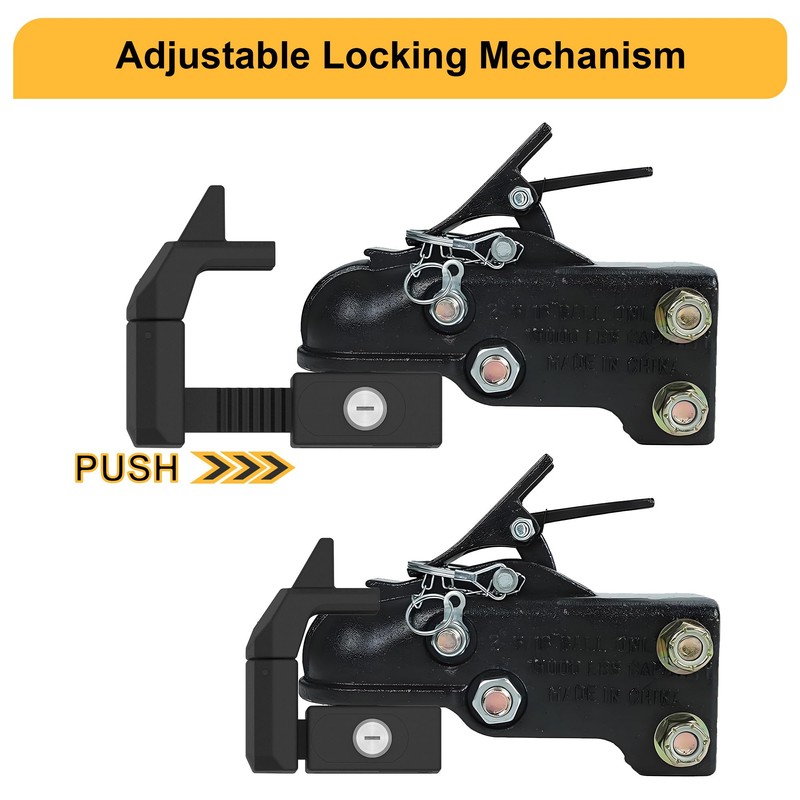 BVLLVT Heavy Duty Trailer Hitch Lock for 2 5/16" Ball