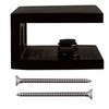 CRL Oil Rubbed Bronze No-Drill Fixed Panel Glass Clamp for