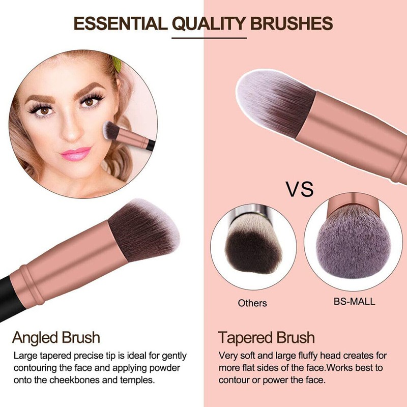 BS-Mall 18pcs BS-MALL Makeup Brushes Premium Synthetic Professional Eye Brushes