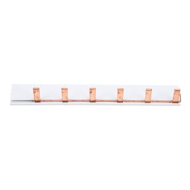 Circuit Breaker Buss Bar Combing Terminal Block Pure Copper PVC for Schools Hospitals Hotels Home(6 way)