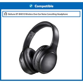 DowiTech Cooling Replacement Ear Pads Cushions Compatible with Boltune BT-BH010 Wireless Over Ear Noise Cancelling Headphones Ear Pads with Cool Gel and Memory Foam