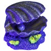 GloFish Clam Ornament, Detailed Aquarium Ornament, Hideaway For Fish