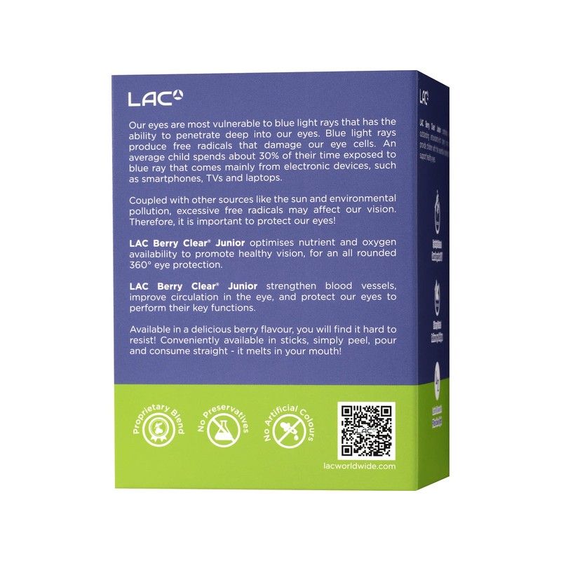 LAC LAC Junior Berry Clear Junior (1g x 30sticks)