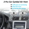 LOOEEL Mini Drum 2 PCS Car Cymbal Air Vent Mounted,14