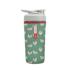 Sok It BotlSok Protein Blender Shaker Bottle Sleeve Insulated Neoprene Cover (Flew The Coop, Fits 28oz Blender)