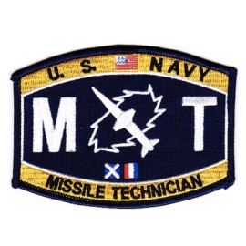4.5" NAVY MT MISSILE TECHNICIAN EMBROIDERED PATCH